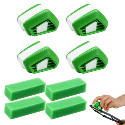 4 Stück Scheibenwischer Schneider Schärfer Scheibenwischer Abzieher für Autos Scheibenwischer Schneider Mit Schwamm Zur Reparatur Von Scheibenwischern Für Autos