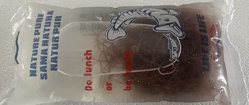 Glanzwürmer Blackworms 180ml Lebendfutter für Zierfische Frischwasser Lebendfutter für Aquarium Natürliches Fischfutter für Diskus Skalare Barben Co. 15-60 Beutel 15 Beutel 2700ml