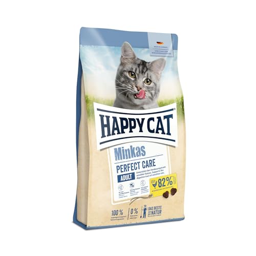 Happy Cat 70403 Happy Cat Minkas Perfect Care Geflügel Reis Trockenfutter für ausgewachsene Katzen 500 g Inhalt