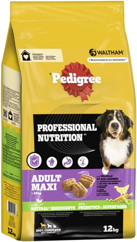 PEDIGREE Beutel Professional Nutrition Adult Maxi 25kg mit Geflügel und Gemüse 12kg