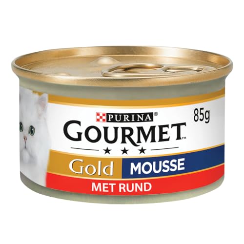 Gold Mousse mit Rind 85g Katzenfutter Gourmet
