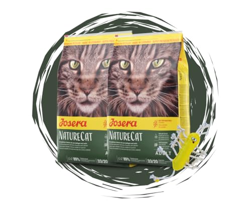 Josera NatureCat Cat Katze Trockenfutter Getreidefrei Premium Katzenfutter für ausgewachsene Katzen Goodie Sparbundle 2 x 4 25kg Kritzelmännchen 2 x 4 25 KG