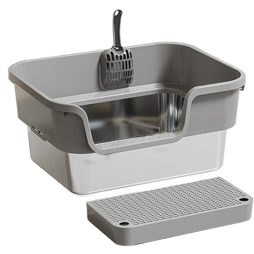 Katzentoilette Anti-Auslauf-Haustier-Toilette Katzentoilette mit robuster Konstruktion sichere Ecklösung für Kleintiere Wohnung Schlafzimmer Balkon Terrasse Garten Haus Innenbereich tragbar