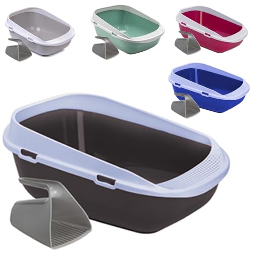 XXL Jumbo Katzentoilette Schale 65 cm anthrazit inkl. Schaufel