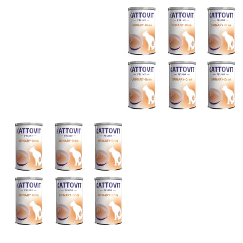 Kattovit Urinary Drink mit Huhn 12er Pack 12 x 135ml Ergänzungsfuttermittel für Katzen mit Struvitsteinrezidiven Kann zur höheren Flüssigkeitsaufnahme beitragen