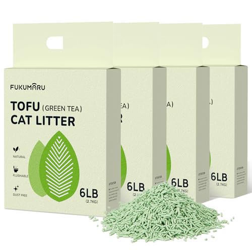 FUKUMARU Tofu 8kg   Klumpendes Geruchsbekämpfung grünem Teearoma staubfrei und leicht klumpend spülbar in der Toilette.