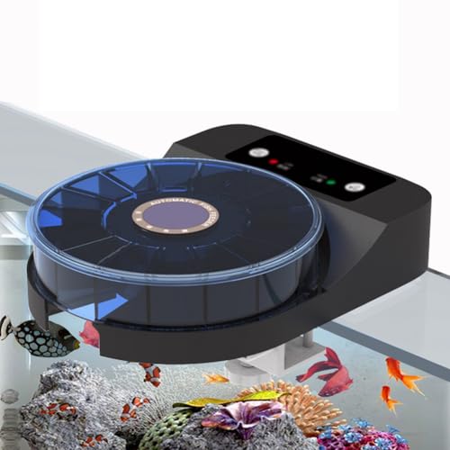 Futterautomat Aquarium Wiederaufladbare - Automatischer Fischfutterautomat für Aquarium mit Timer - Fische Fischfutterspender mit USB Kabel - Zeitgesteuerte Fütterungsmodi für Die Fütterung Von Aquari