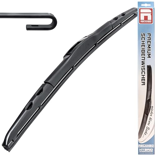 HYBRID Front Scheibenwischer FLEX AERO kompatibel für Citroen C1 BJ 2005-2014 - 650mm - Premium Qualität Wischerblatt - RECAMBO