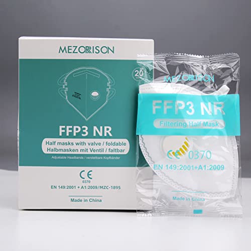 FFP3 Maske mit Ventil Verstellbares Kopfband 20 Stk.