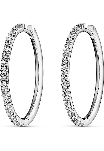 CHRIST Damen-Creolen 58 Diamant One Size Weißgold 32018040