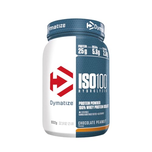 Dymatize ISO 100 Hydrolyzed Chocolate Peanut 932g - Whey Protein Hydrolysat Isolat Pulver