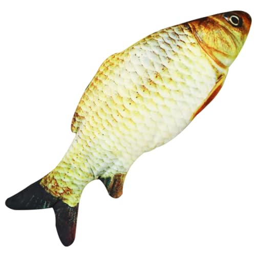BESPORTBLE Fisch Plüschpuppe Für Katzen Kreatives Fischspielzeug Stoffpuppe Entzückende Spielpuppe Simulation Fischspielzeug Fördert Geistige Und Körperliche Aktivität