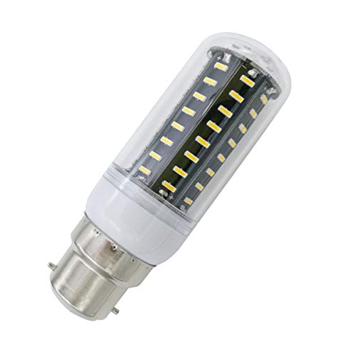 Aoxdi 1X B22 LED Lampe 7W Warmweiß 72 SMD 4014 Klar B22D LED Glühbirne Glühlampe Leuchtmittel AC220-240V
