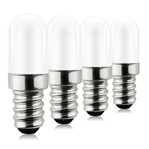 Bigzom Kühlschranklampeühbirne 1.5w Warmweiß 3000K lampe Ersatz für 15W Halogenlampen 85Ra 360ühbirne für Kühlschrank Nähmaschine 220 240VAC 4er Set