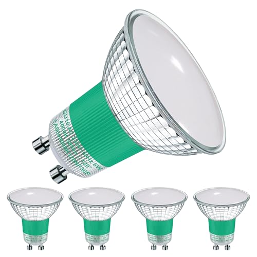 EACLL GU10 LED 4000K 6W Ersetzt 75W Halogen Leuchtmittel 4er-Pack. Neutralweiss 585 Lumen Birnen AC 230V Flimmerfrei Strahler Abstrahlwinkel 120 Grad Spot Nicht Dimmbar Reflektorlampen