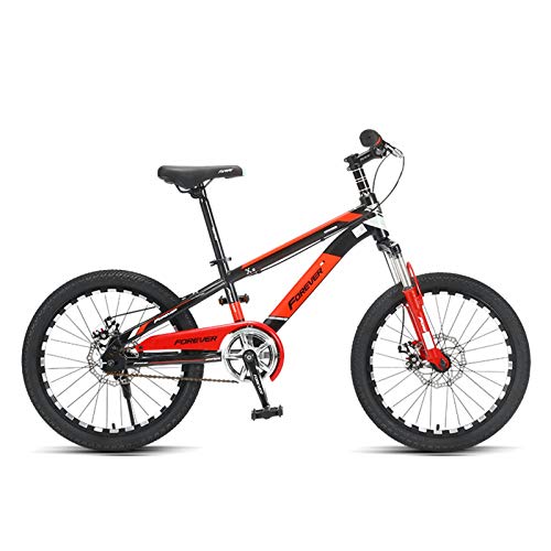 Axdwfd Kinderfahrräder 18 20 Kinderfahrrad Mountain Cross Country Boy Girl Junior High School Pupil Teenager Color Red Size 20in