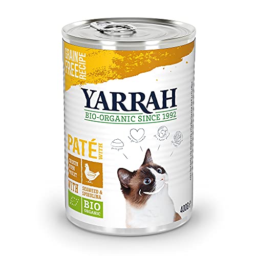 YARRAH Bio Katzenfutter Pate mit Huhn 400 g 12er Pack 12 x 400 g