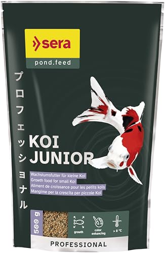 sera Koi Professional Junior 500 g Wachstums- Farbfutter für kleine Koi zur ganzjährigen Fütterung Mit EFSA-empfohlenem Bacillus velezensis Stabilisiert die Darmflora Futterverwertung
