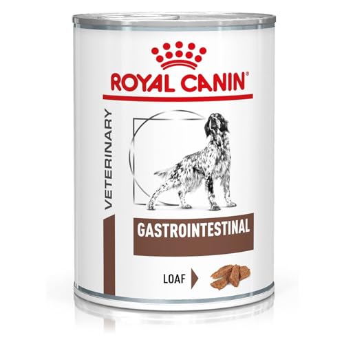 Royal Canin Veterinary Gastrointestinal Mousse 12 x 400 g Diät Alleinfuttermittel für ausgewachsene Hunde Zur Unterstützung bei akuten Resorptionssto rungen des Darms