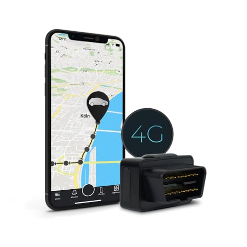 SALIND 4G OBD GPS Tracker Auto Fahrzeuge und LKWs OBD2 Stecker - Peilsender Auto mit Ortung - elektronisches Fahrtenbuch - Online weltweit Echtzeit Tracking mit App- ohne Aufladen