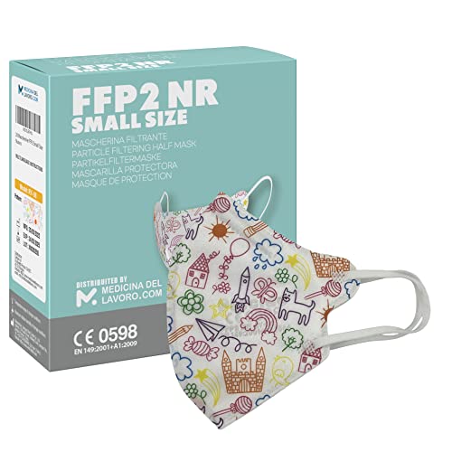  KN95 Bunt CE Zertifiziert Kleine Größe Small Medizinische Mask 4 Lagige Masken Staub  und Partikelschutzmaske Hoher BFE Filtereffizienz 95ück