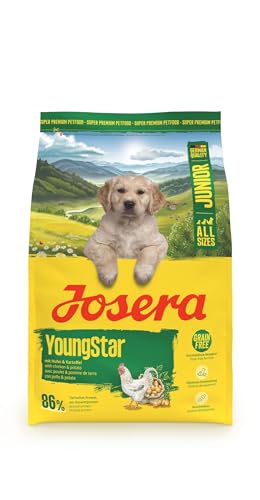 Junior YoungStar Huhn Kartoffel 1x 3kg für wachsende Welpenfutter für mittlere große Rassen zur optimalen Versorgung getreidefrei