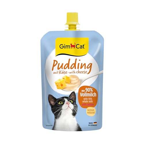 GimCat Pudding Käse   Cremiger Snack für zwischendurch Kalzium   Made in Germany 1x 100 g