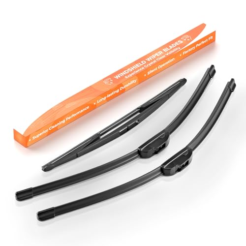 GEARMONSTER Scheibenwischer Wischerblätter Vorne Hinten Satz Autoscheibenwischer Heckscheibenwischer Wischerblätter-Set für OPEL MERIVA A 2003-2010