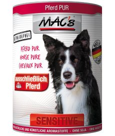 MAC s Hundefutter Sensitive Pferd Pur 12 X 400 g