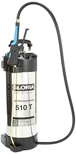 GLORIA Hochleistungssprühgerät 510 T Gartenspritze 10 L Füllinhaltüher aus rostfreiem Mit Zeigermanometer 6 bar