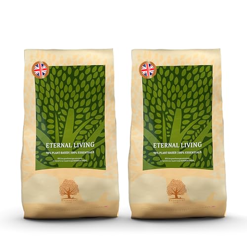 Essential Eternal Living 2x 10kg Eier brauner Reis Ackerbohnen Getreidefrei für alle Rassen empfindlichem Magen oder Allergien OVO nach dem BOF Prinzip