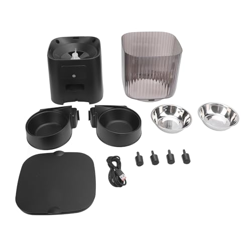 Automatischer Katzenfutterautomat intelligenter Futterautomat für Haustiere Fernbedienung zeitgesteuerter automatischer Futterspender Portionskontrolle für Heimkatzen