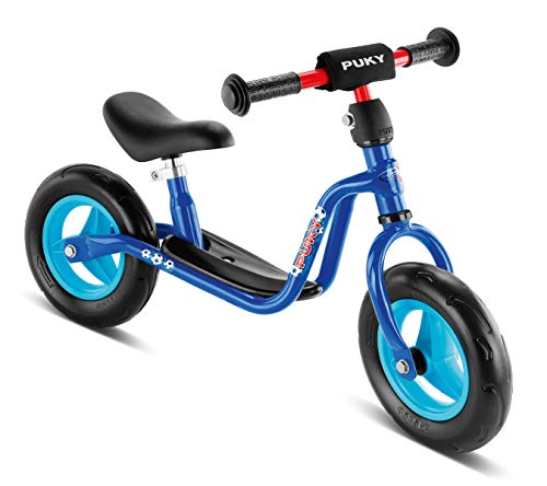 PUKY M sicheres stylisches Laufrad Lenker Sattel hÃ¶henverstellbar mit Trittbrett fÃ¼r Kinder ab 2 Jahren mit Lenkerpolster Blau