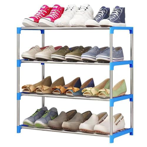 LXURY Vertikales Mehrschichtig Abnehmbar Stapelbar Schuhständer Für Flur Schuhaufbewahrung Platzsparend Geeignet Für Wohnheime Miethäuser B 4Tier
