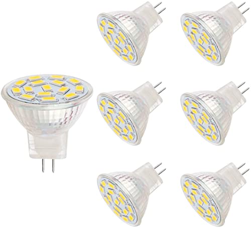 MR11 LED-Glühbirnen 12 V 3 5 W MR11-Glühbirnen gleich 25 35 W Halogen-Spot-Lampen GU4.0-Sockel weiß 6000 K 6 Stück