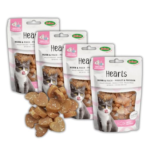 Bubimex Chicken Hearts 50 g Leckerli für Katzen 4 Stück