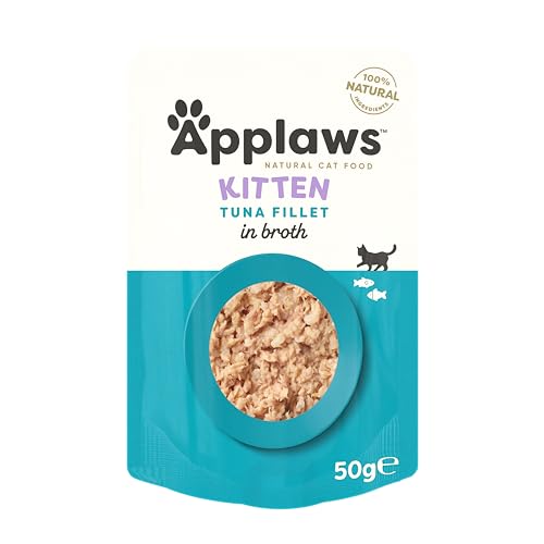  100% natürliches für Kätzchen Thunfischfiletühe   Packung 12x 50g Beuteln