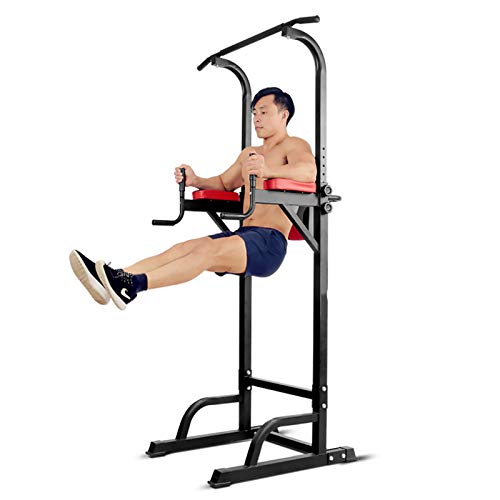 LYDBMYT Fitnessturm-Trainingsgerät multifunktionale Klimmzug- und Dip-Station für Krafttraining im Heim-Fitnessstudio