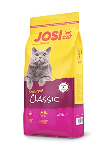 JosiCat Sterilised Classic 1x 10kg Premium für kastrierte wenig Fett und viel Protein Powered by JOSERA Alleinfuttermittel 1er Pack