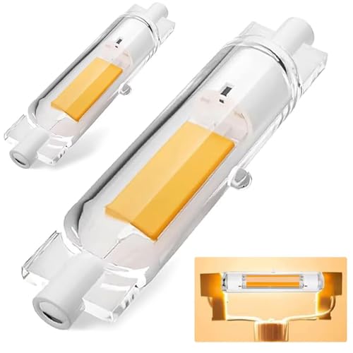 Dvnoua R7S LED 78mm Dimmbar Lampen 20W R7S LED 78mm Ersatz für 200W J78mm Halogenstab Stab Warmweiß 3000K 2000LM Kein Flackern 360 Abstrahlwinkel Beleuchtung für Zuhause 2PCS