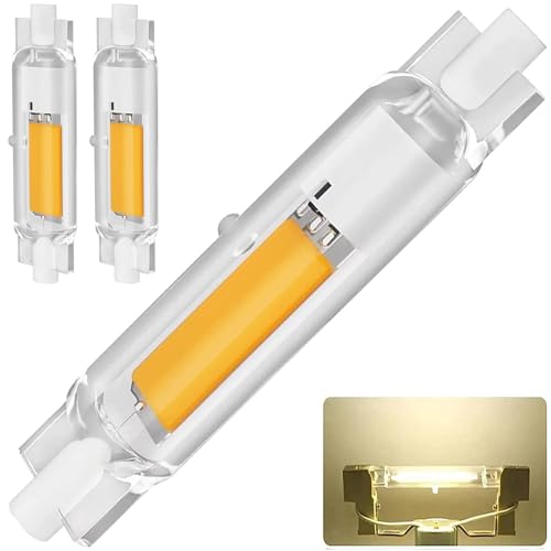 R7S LED 78mm Dimmbar 20W Lampen R7 S COB LED Glühbirne Ersatz für 200W Halogen Leuchtmittel R7S LE D Stab Naturweiß 4000K 2000LM Kein Flackern 360 Abstrahlwinkel 2er Pack