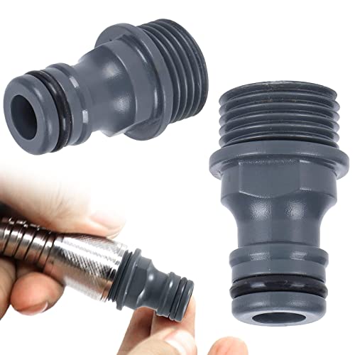 ZoeTekway Schlauchverbinder Gartenschlauch Kupplung Nippel 1 2 zoll Schlauchanschluss G1 2 Außengewinde für Wasserhahn Adapter ABS-Kunststoff