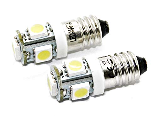 LED-Mafia 2x E10 Schraubsockel - 6 Volt - LED SMD E10 6V grün
