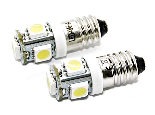 LED-Mafia 2X E10 Schraubsockel - LED SMD E10 12 V weiÃŸ