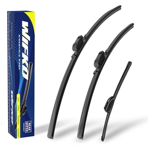 Wifko Scheibenwischer Kompatibel für Jaguar E-Pace X540 2017-2024 Wischerblätter Vorne Hinten Set Frontscheibenwischer und heckscheibenwischer Set für Frontscheibe und Heckwischer