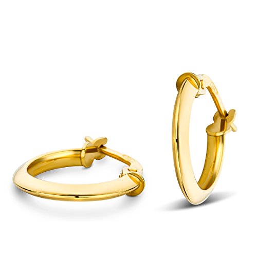 Orovi Ohrringe Damen Gelbgold 14 Karat 585 Gold Creolen