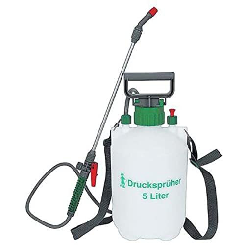 BURI Drucksprüher 5 Liter Gartenspritze Pflanzensprüher Bewässerung Unkrautspritze Drücksprühgerät Garten Zubehör Handsprüher Dünger Sprühflasche Pflanzen Unkrautvernichter Dünger 5L Pumpsprühflasche