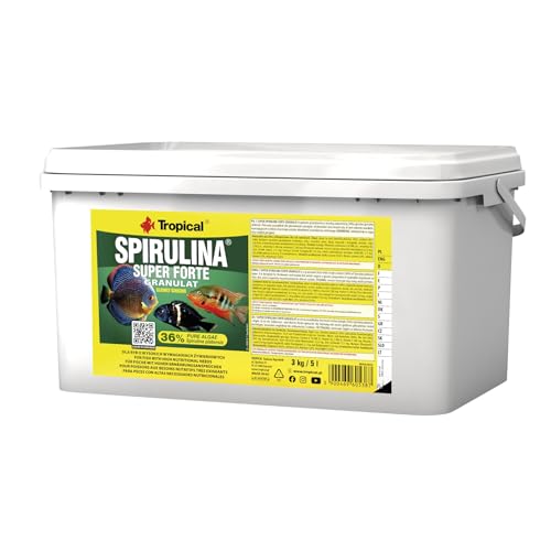 Tropical Super Spirulina Forte Granulatfutter mit 36% Spirulina Platensis Anteil 1er Pack 1 x 5 l