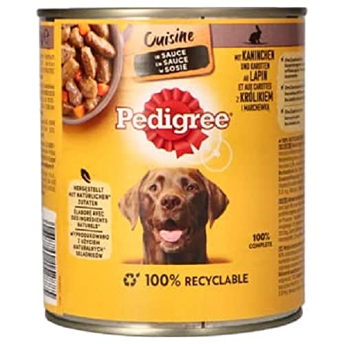 PEDIGREE Cuisine Hundenassfutter Kaninchen Karotte 800 g Dose