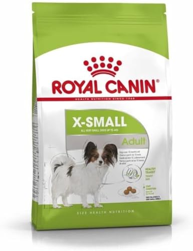 Royal Canin X-Small Adult 1 5 kg Trockenfutter für ausgewachsene sehr kleine Hunde bis 4 kg Zur Unterstützung des Darms des Felles und der Harnwege